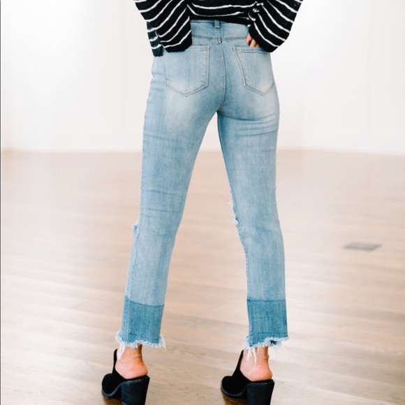 Shaded Bottom Straight Skinnies - Picture 2 of 4